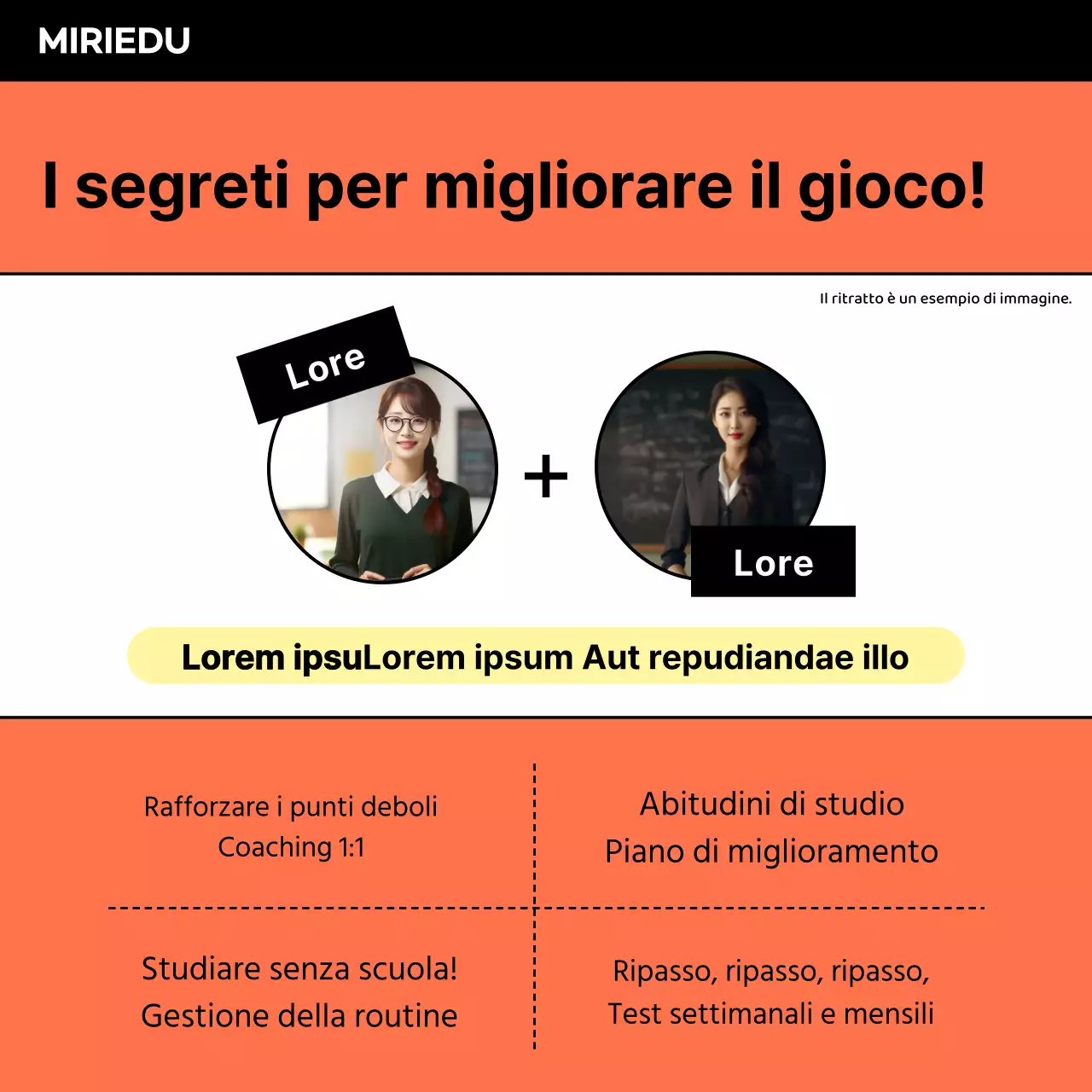 Promuovere le offerte speciali per le vacanze scolastiche in arancione e nero.