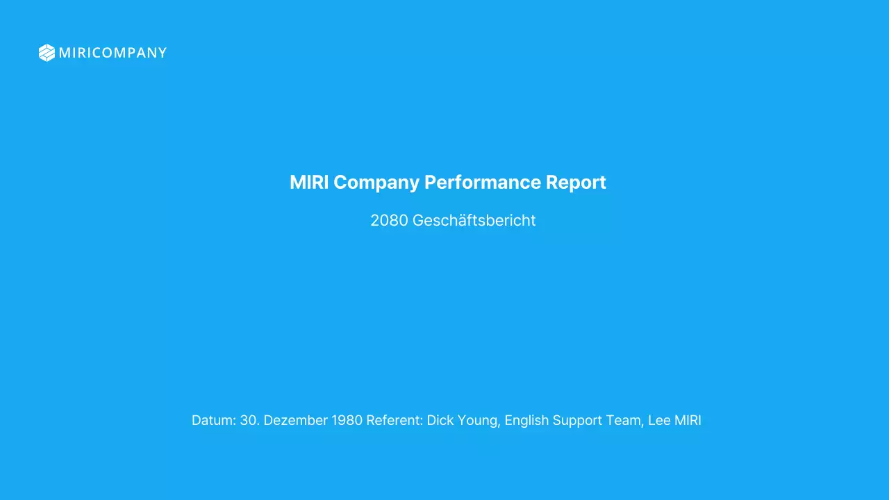 Eine einfache hellblau-weiße Einführung in den Ergebnisbericht