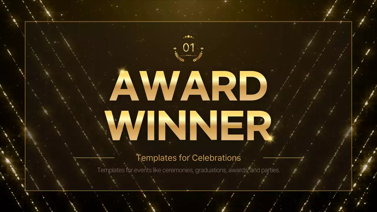 골드 엘레강트 어워드 발표 프레젠테이션