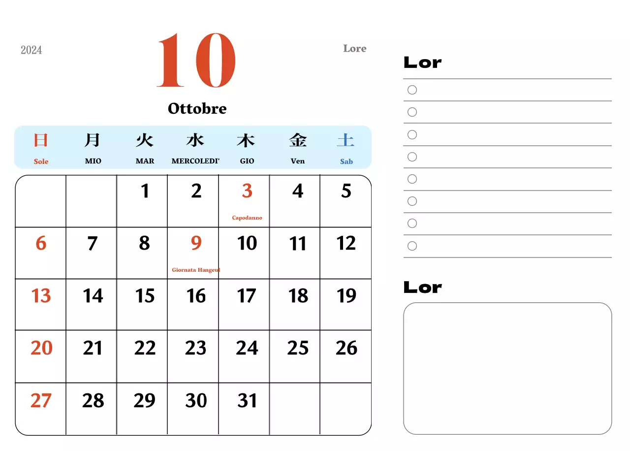 Sottobicchieri retrò rossi e blu calendario della memoria