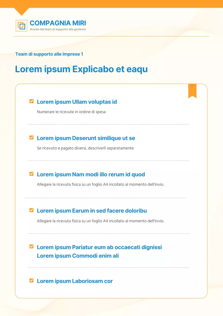 Spiegazione di base della creazione di una risoluzione di spesa con sfondo blu e giallo