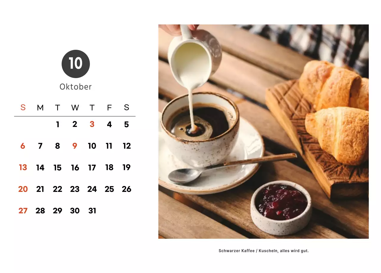 Ein sentimentales Café in Weiß und Braun