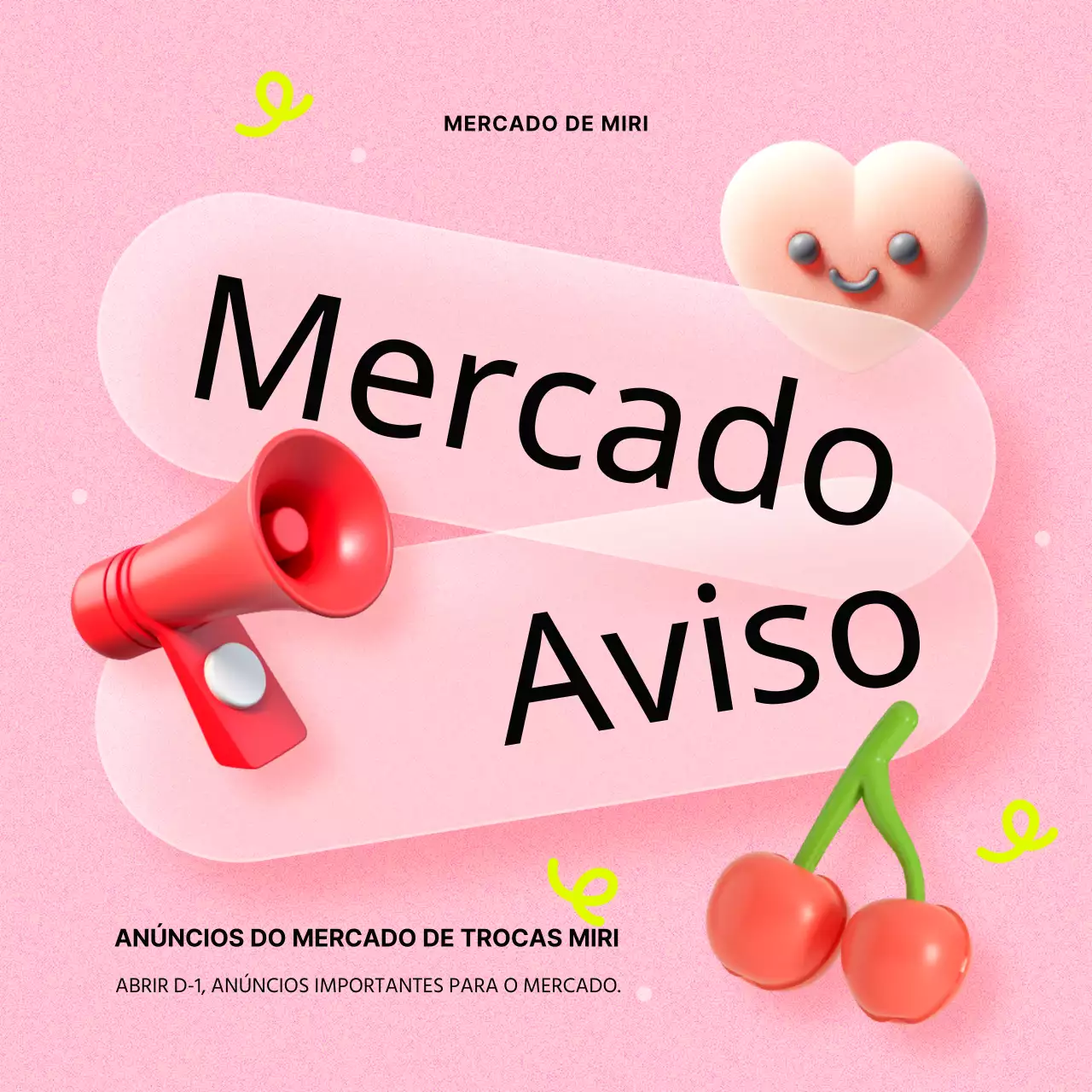 Anúncio do mercado de partilha rosa e vermelho