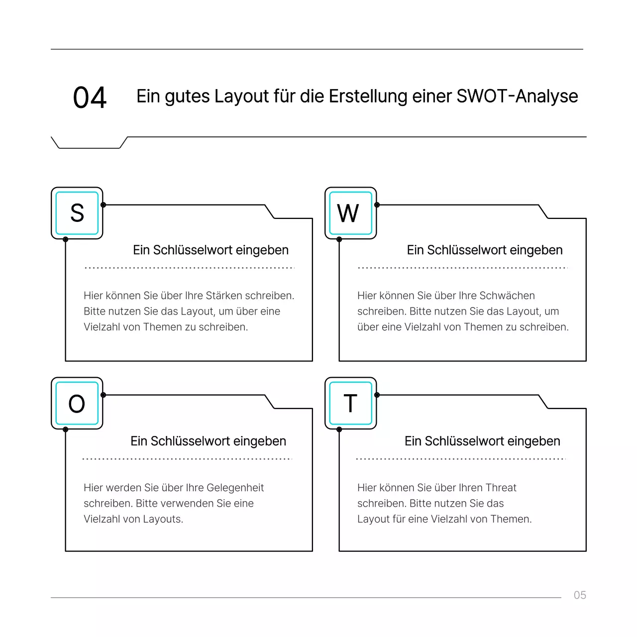Hellblaues einfaches technisches Schaltungskonzept Bericht