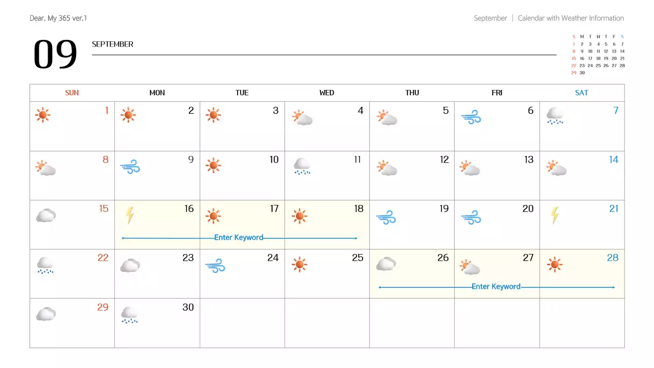 Green Modern Calendar Planner Presentation