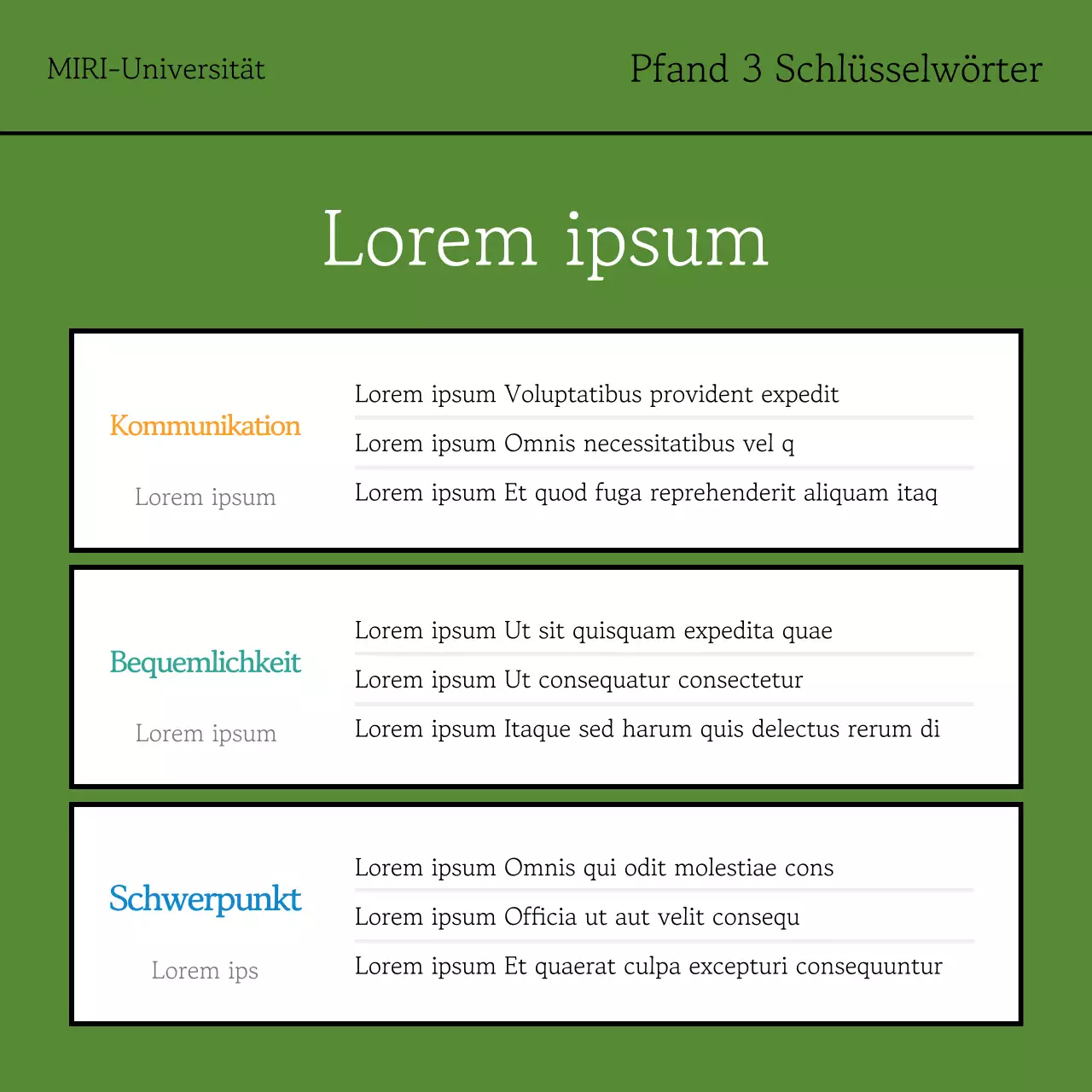 Eine einfache Pfandsammelaktion in Khaki