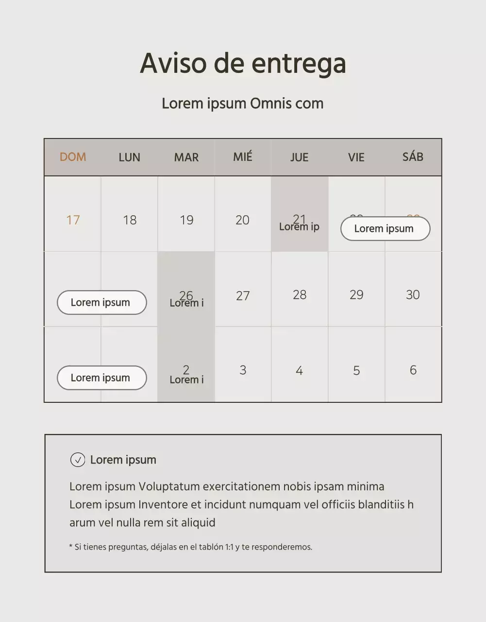 Moderno anuncio de prendas de punto de invierno en beige y marrón