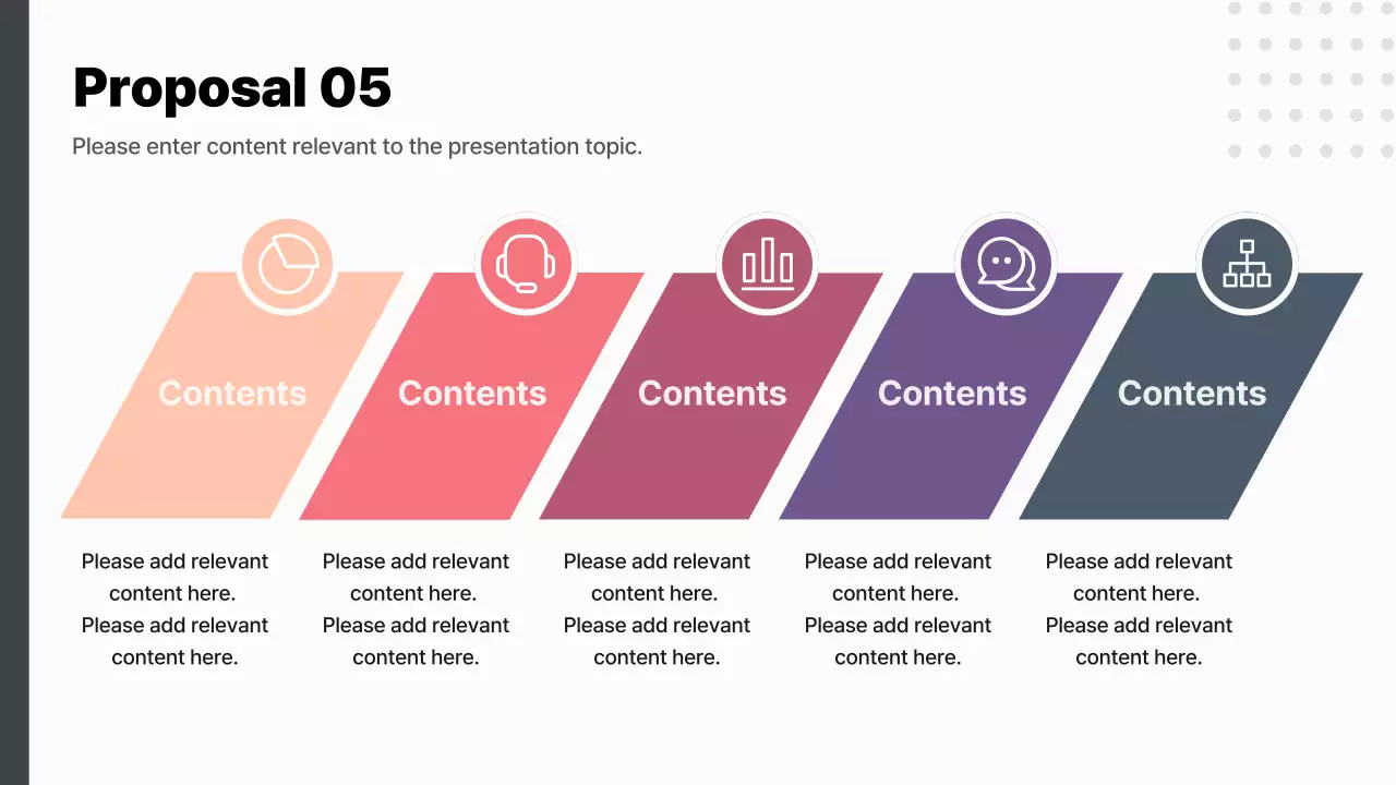 A modern idea process brief in purple