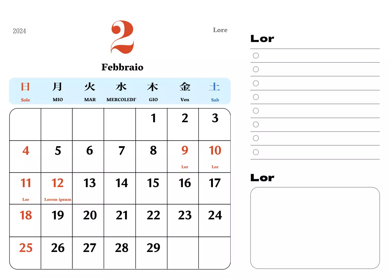 Sottobicchieri retrò rossi e blu calendario della memoria
