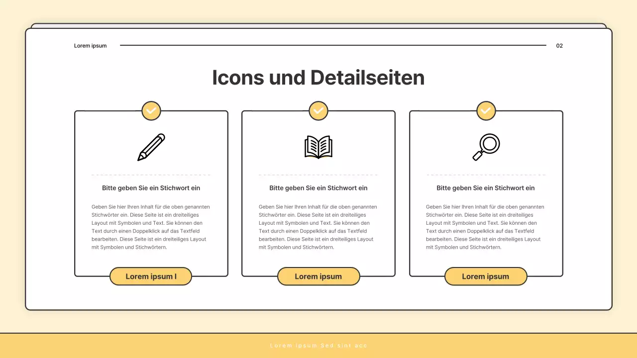 Ein einfacher gelb-weißer Rundbrief des Sozialamtes