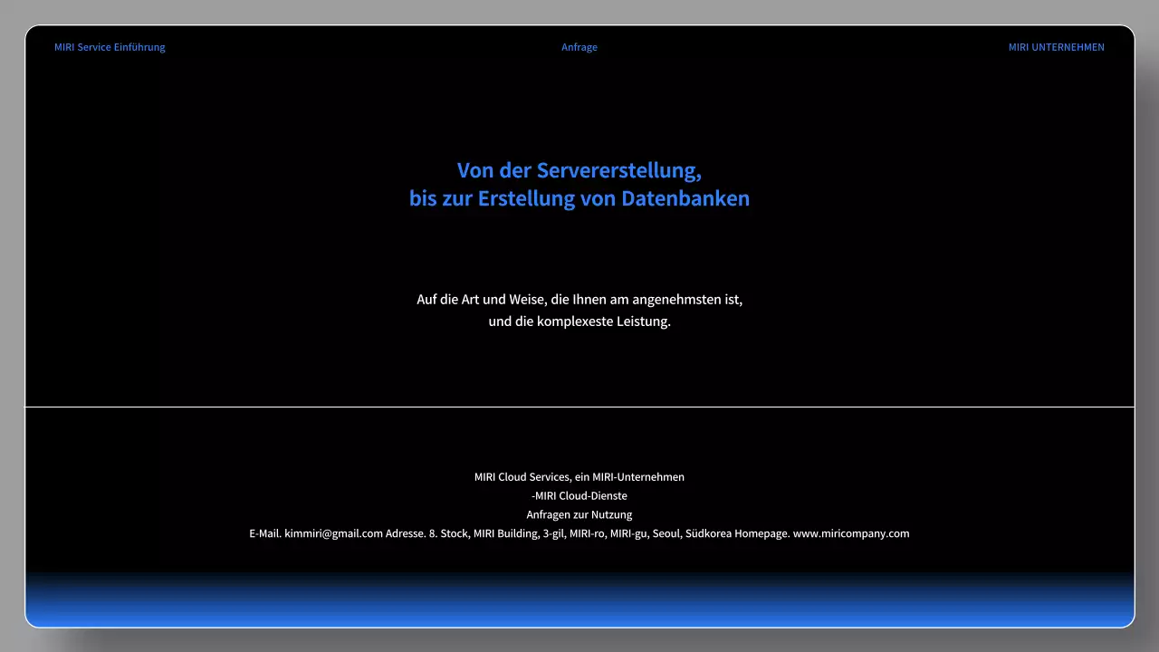 Eine einfache schwarz-blaue Dienstanweisung