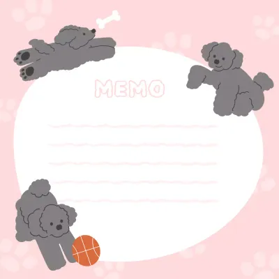 Bonitas notas con mensaje en rosa y gris