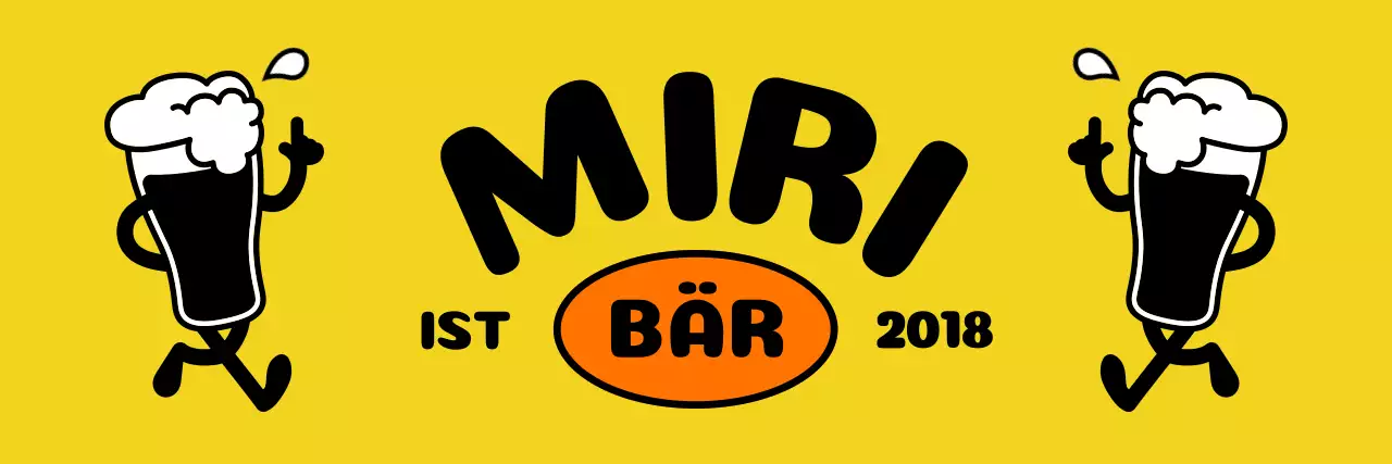 Lebensmittelbeschreibungen mit niedlichen Bierfiguren