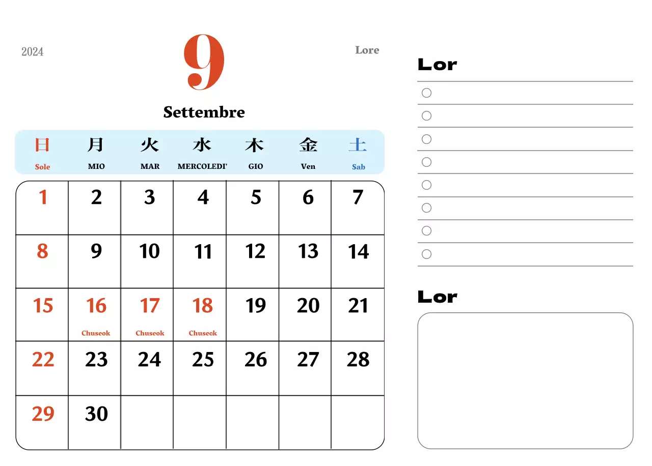 Sottobicchieri retrò rossi e blu calendario della memoria