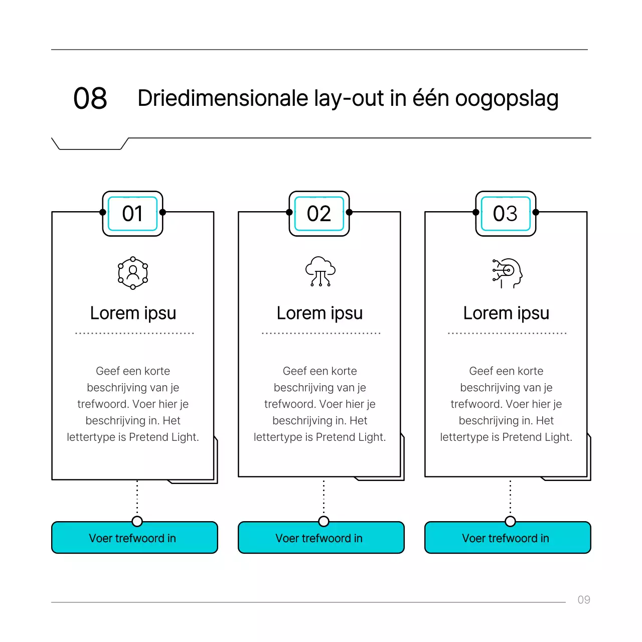 Lichtblauw eenvoudig technisch circuit conceptrapport
