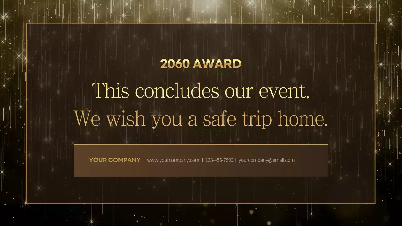 골드 엘레강트 어워드 발표 프레젠테이션