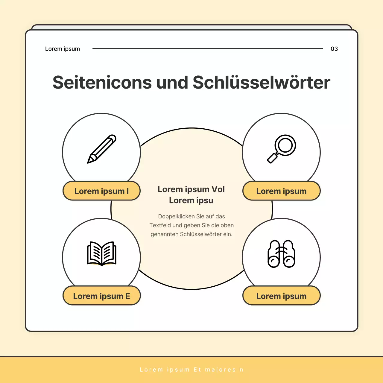 Ein einfacher gelb-weißer Rundbrief des Sozialamtes