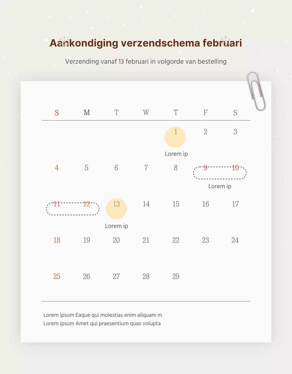 Advertentie voor een eenvoudige hanwa vakantiegeschenkset in beige en bruin