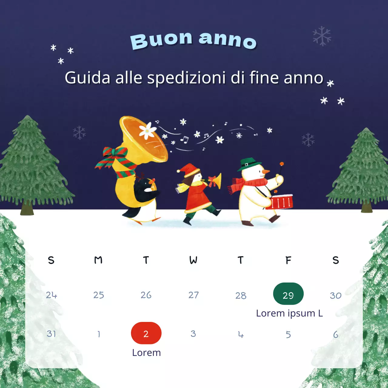 Un post sulle spedizioni per le vacanze in bianco e blu