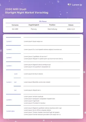 Ein hübscher Eventplaner in Mauve und Rosa