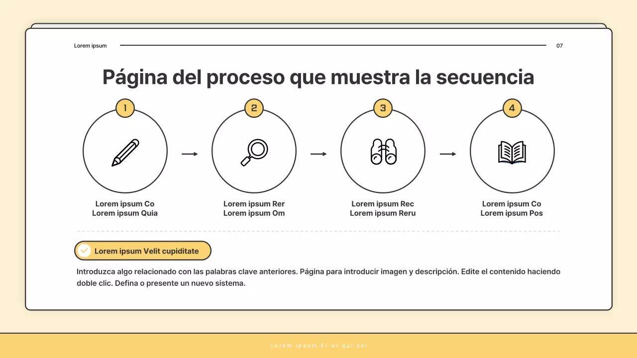 Un correo básico amarillo y blanco de la oficina de bienestar social