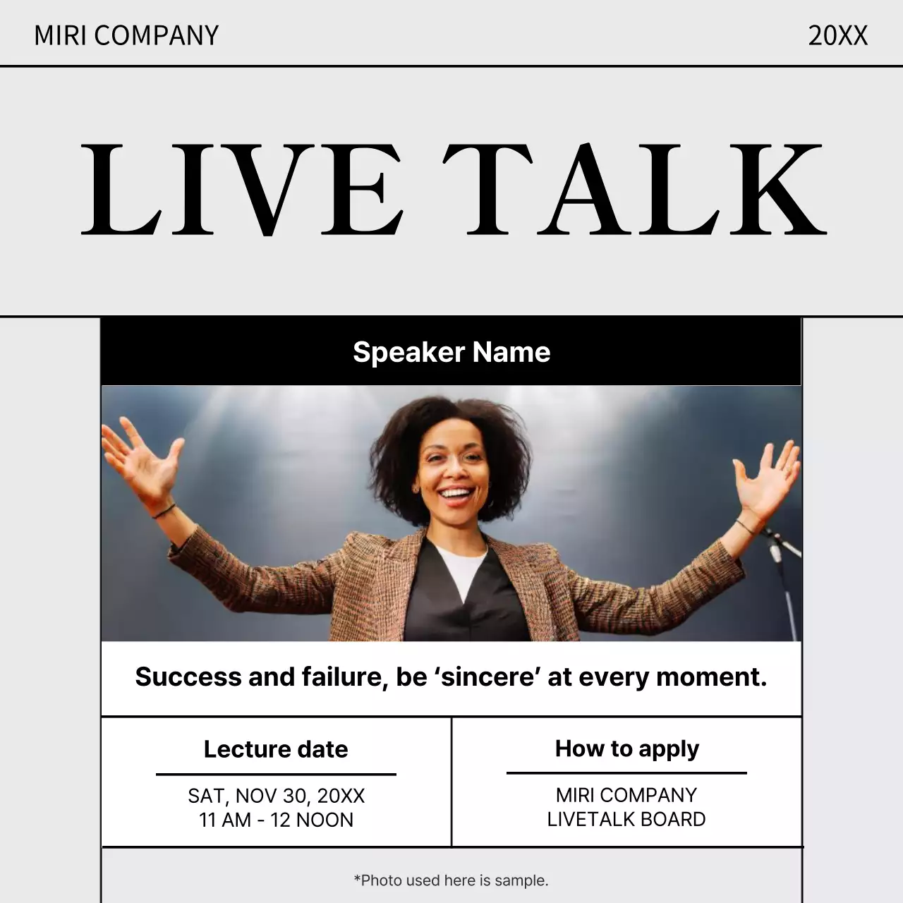 Beige Modern Talk Announcement Instagram Carousel