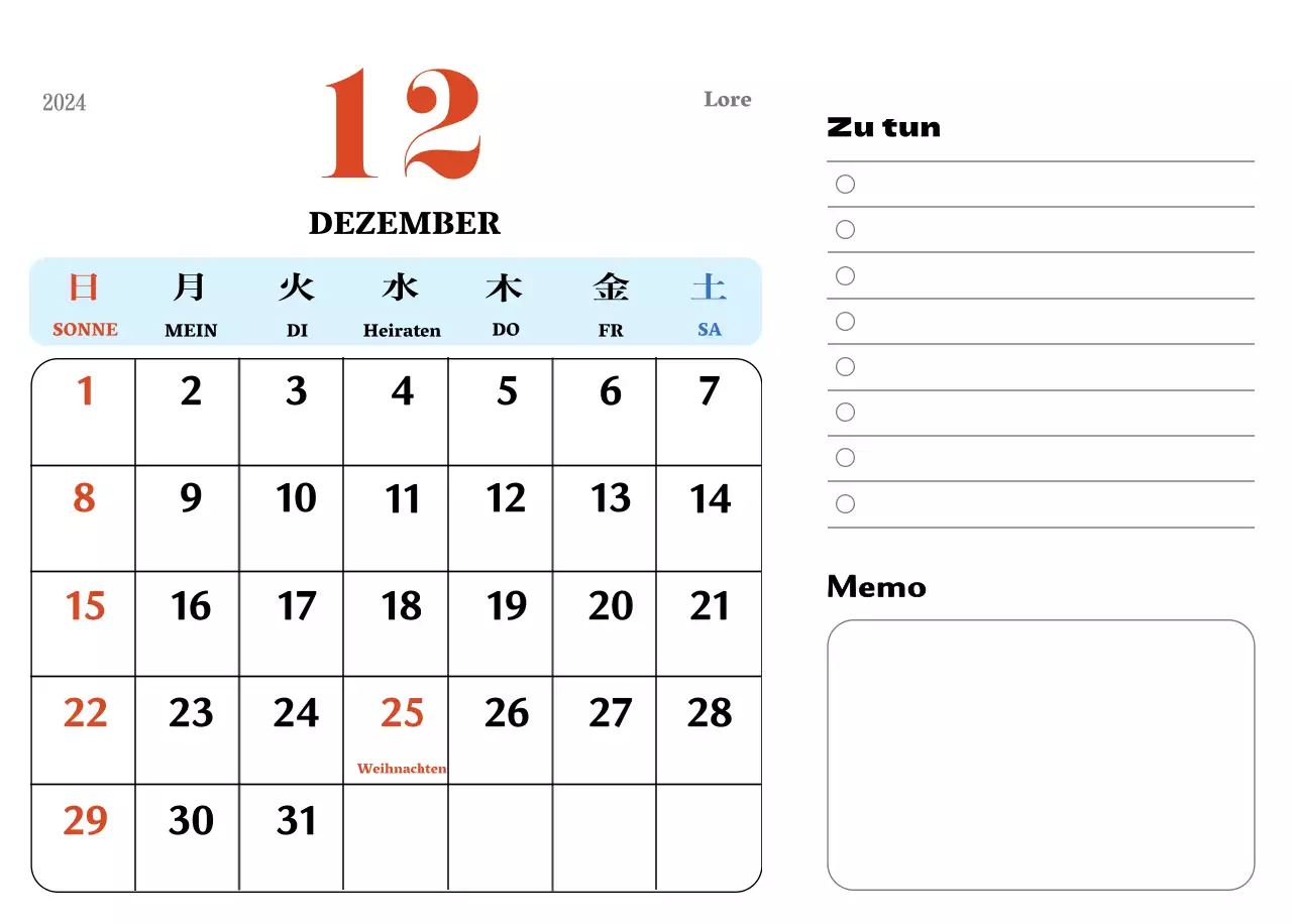 Rote und blaue Retro-Untersetzer Erinnerungskalender