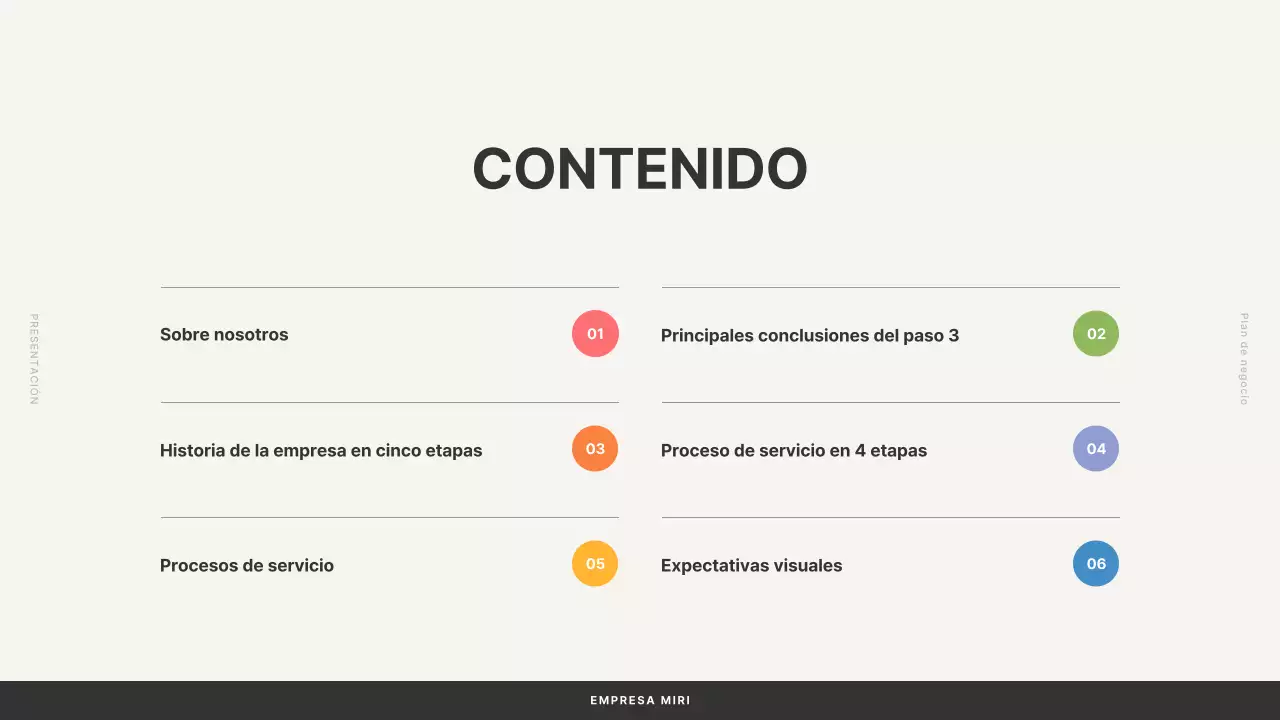 Plan de negocio con formas sencillas en beige