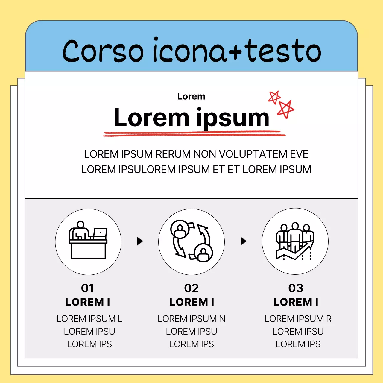 Semplici consigli commerciali in giallo e nero