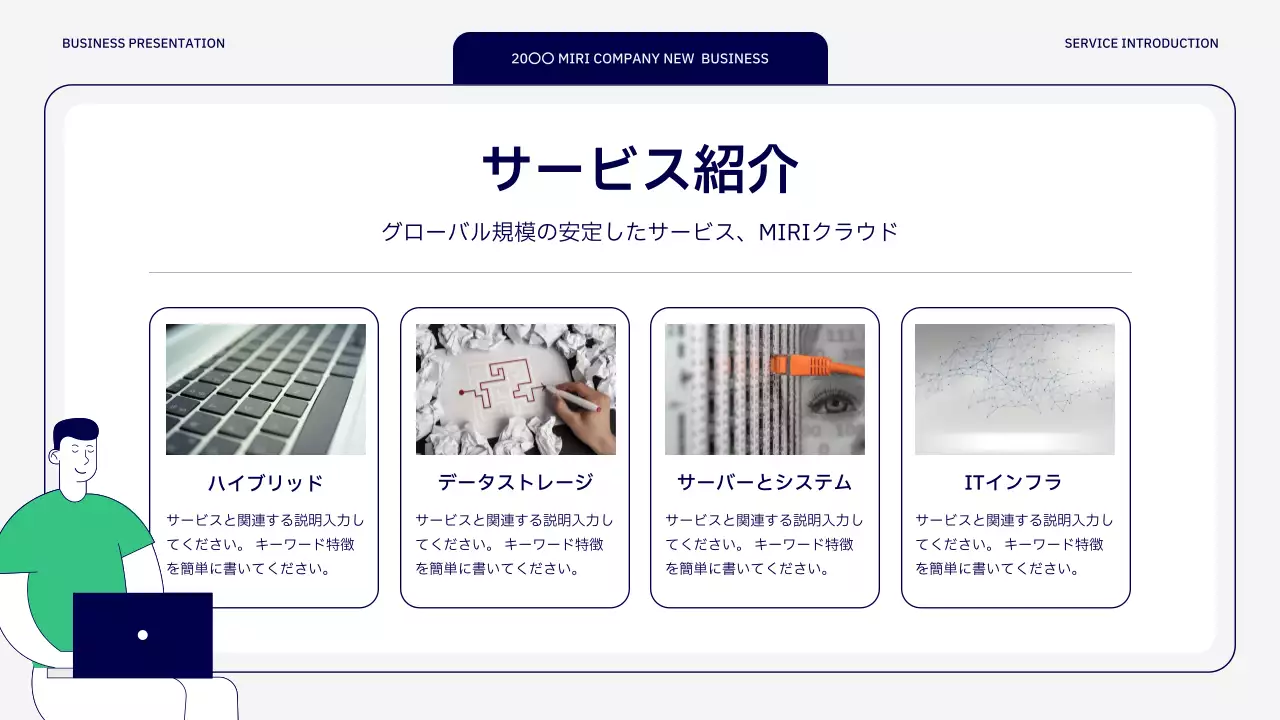 白 シンプル ビジネス プレゼンテーション