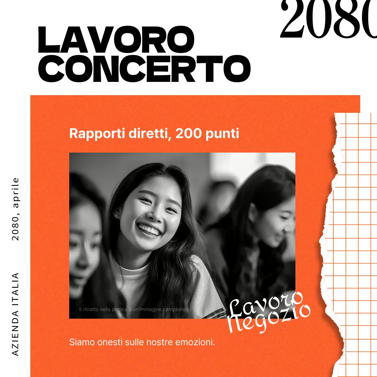 Promuovere i concerti della camminata arancione e blu