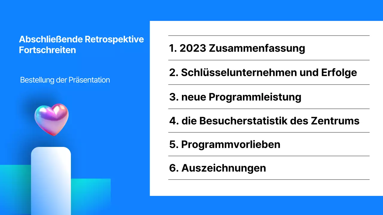 Kitschige Leistungsbeurteilungsberichte zum Jahresende in Blau