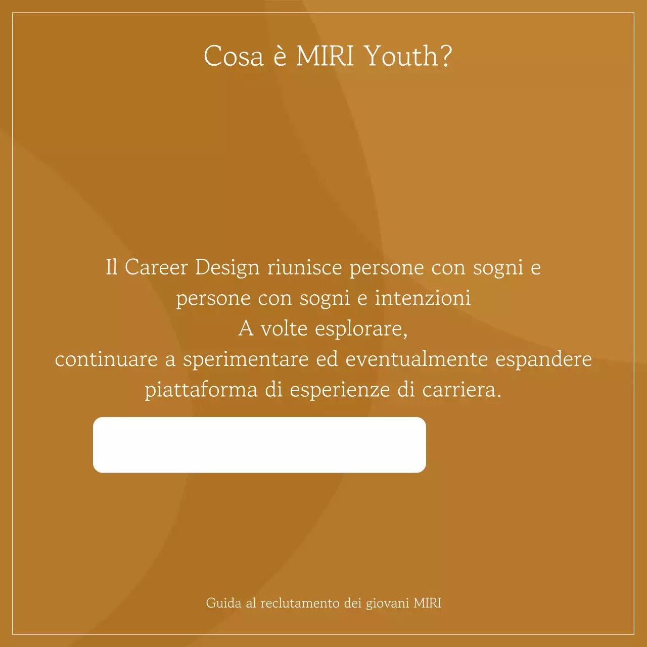 Una semplice proposta di reclutamento della comunità in marrone e avorio