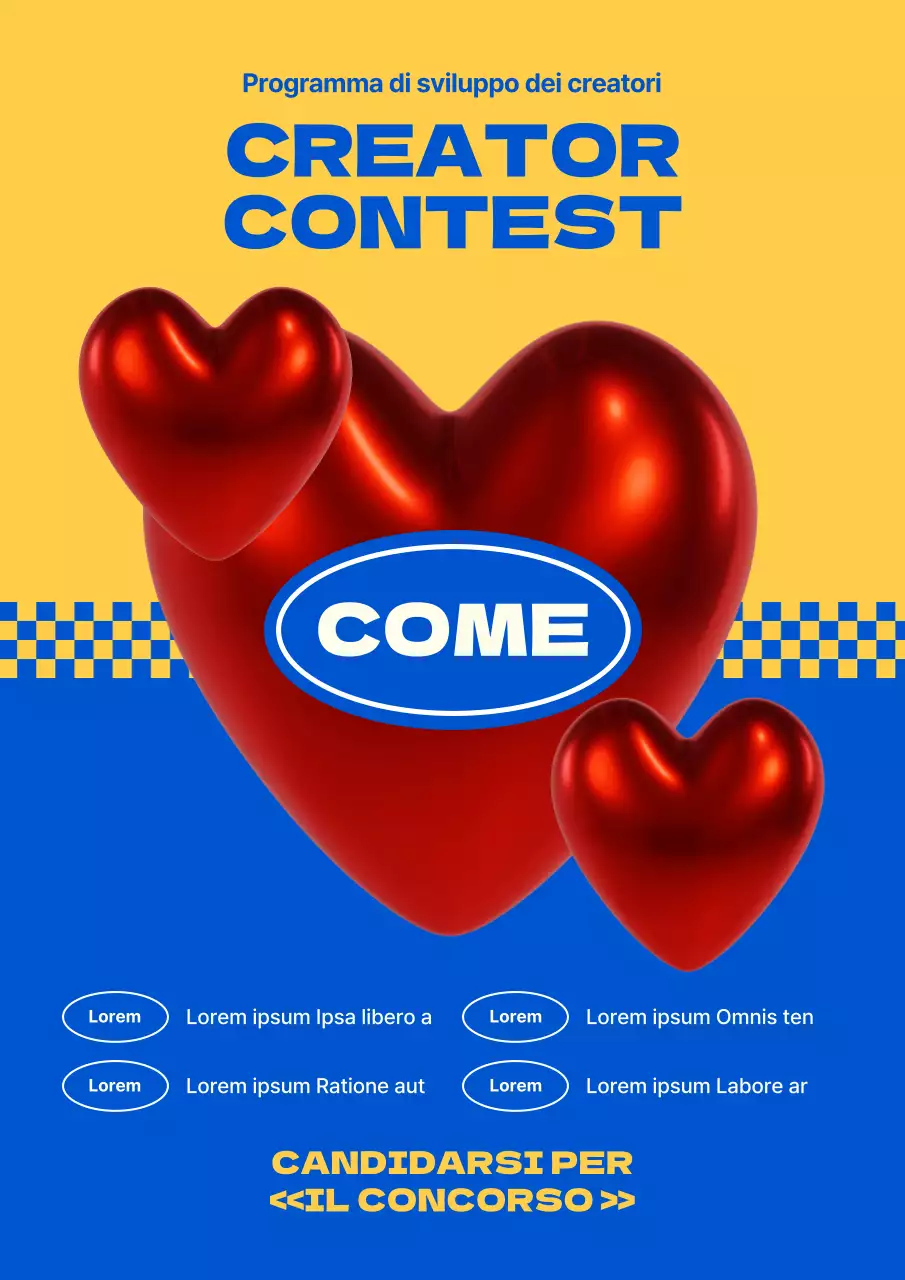 Informazioni sul programma di sviluppo per creatori moderni rosso e blu