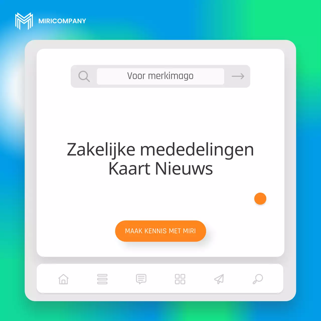 Een eenvoudig blauw en fluorescerend pitchboek voor bedrijven
