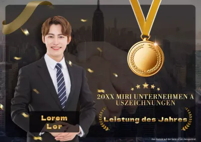 Ein luxuriöser Jahresrückblick in Gold und Schwarz