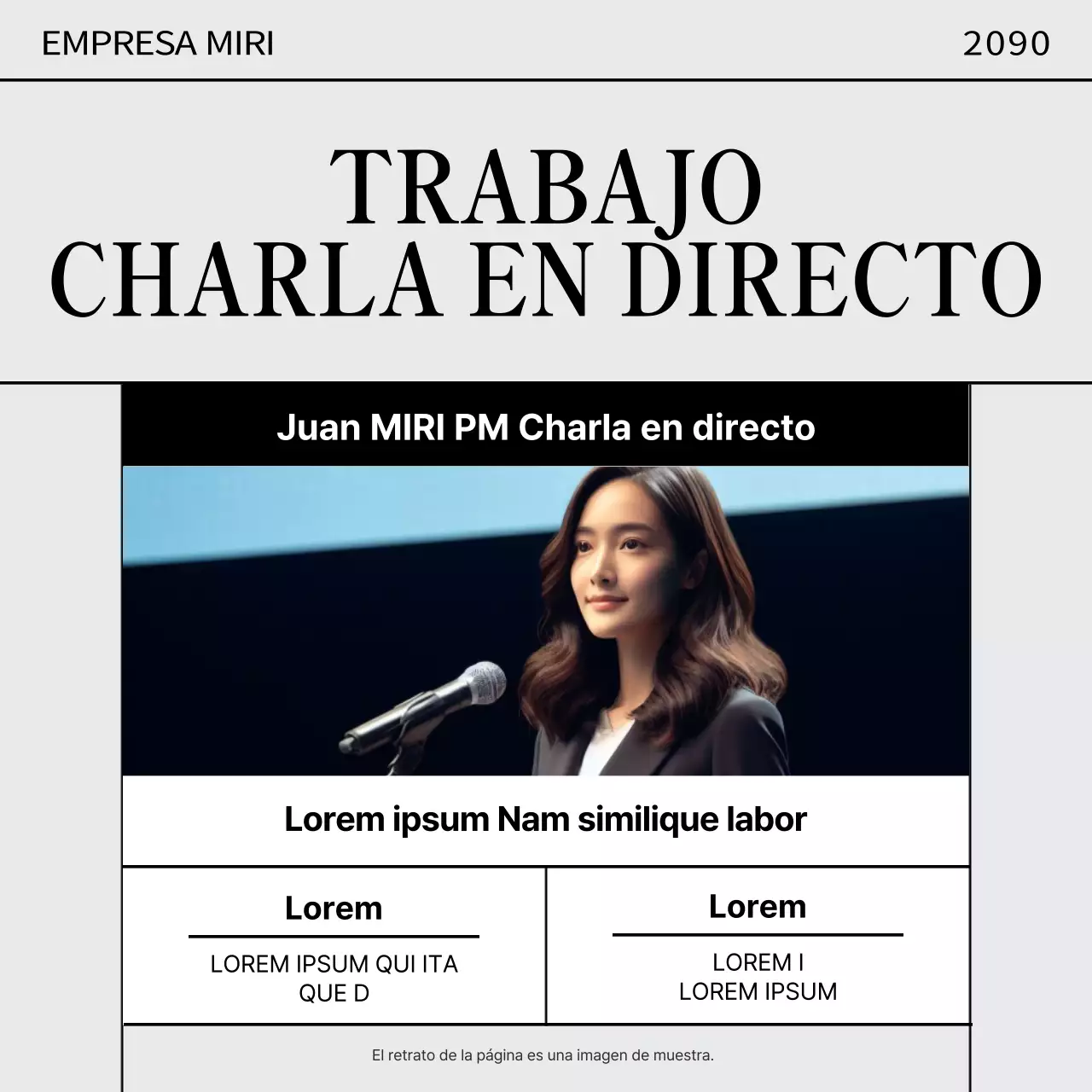 Promueva un sencillo concierto a pie en amarillo y negro