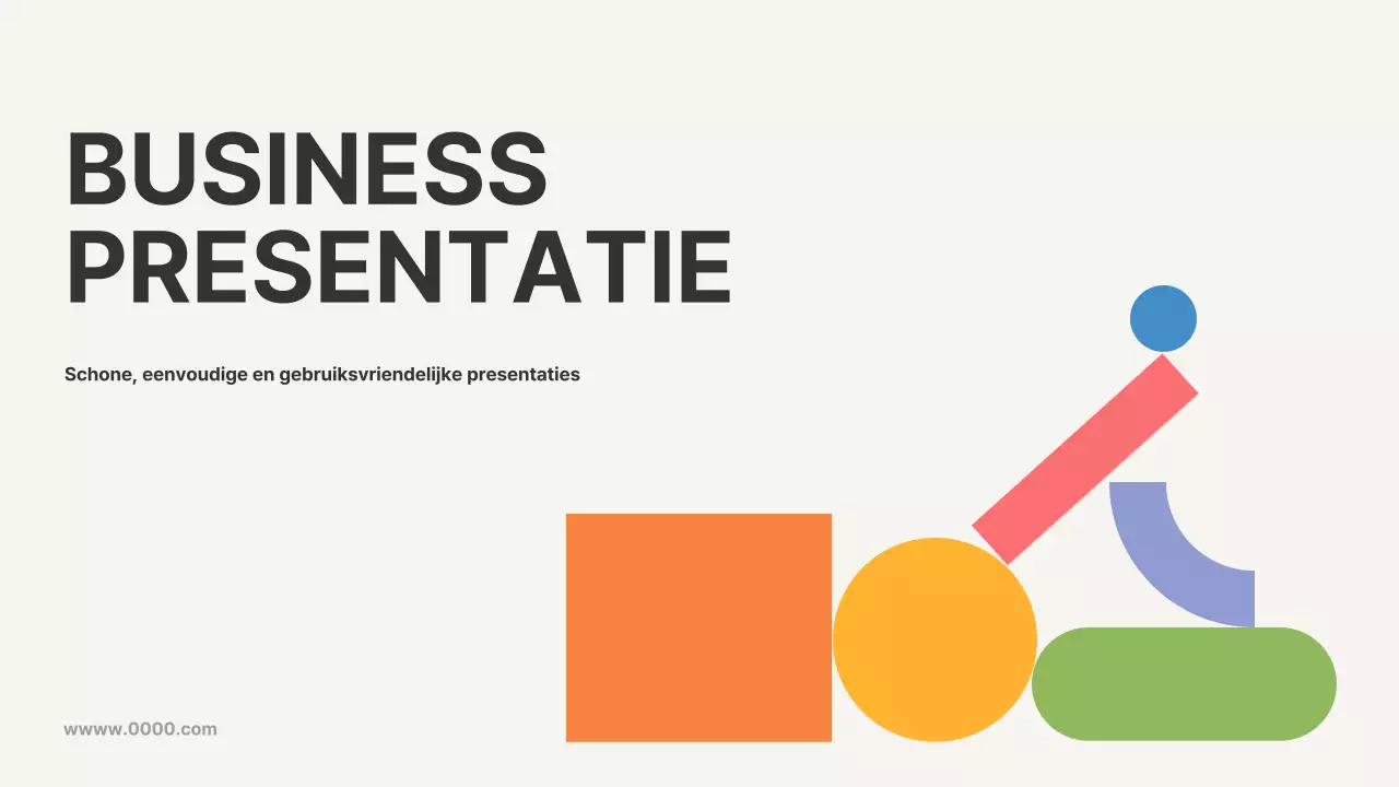 Businessplan met eenvoudige vormen in beige