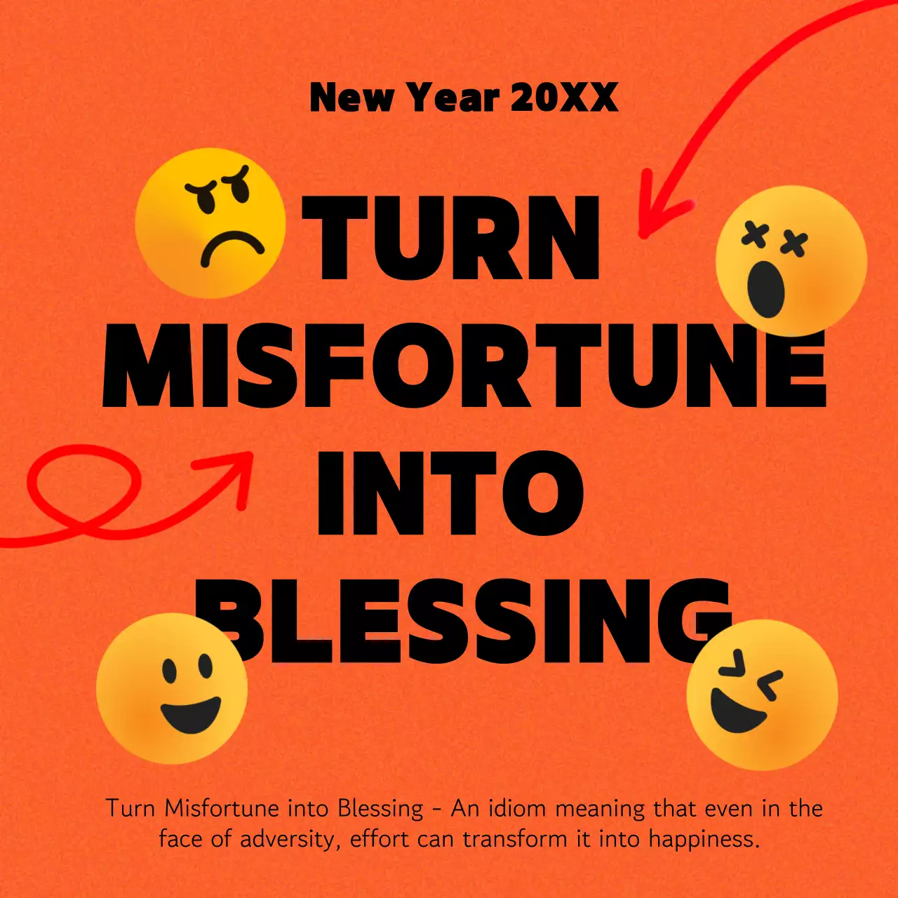 Orange Trendy Motivation Promotion Social Media Post