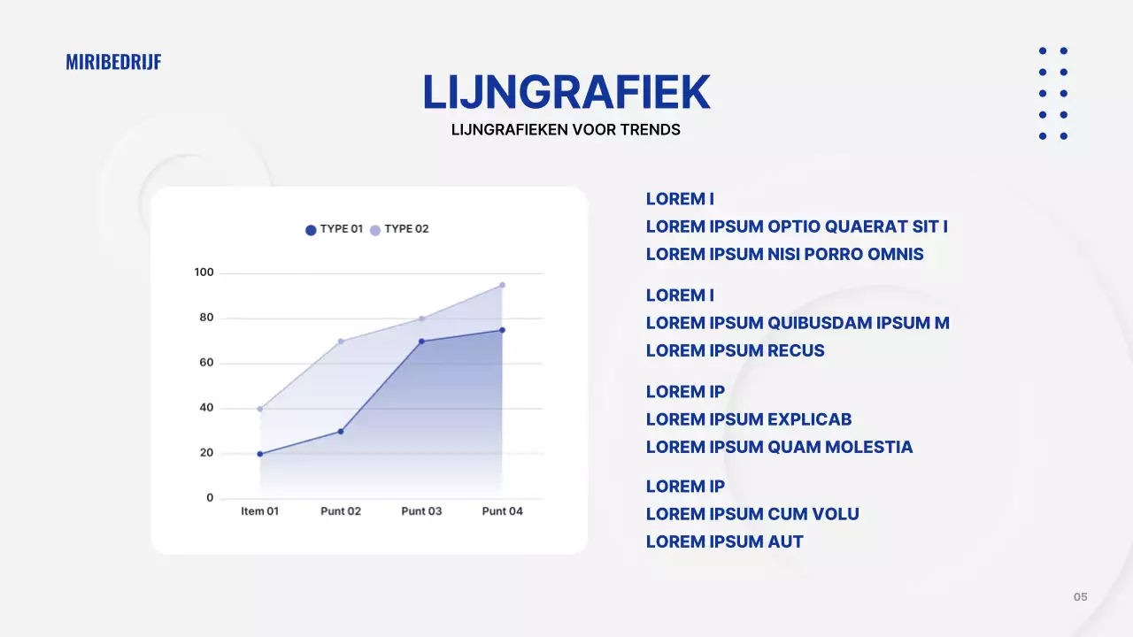 Een grijze, eenvoudige bedrijfspresentatie