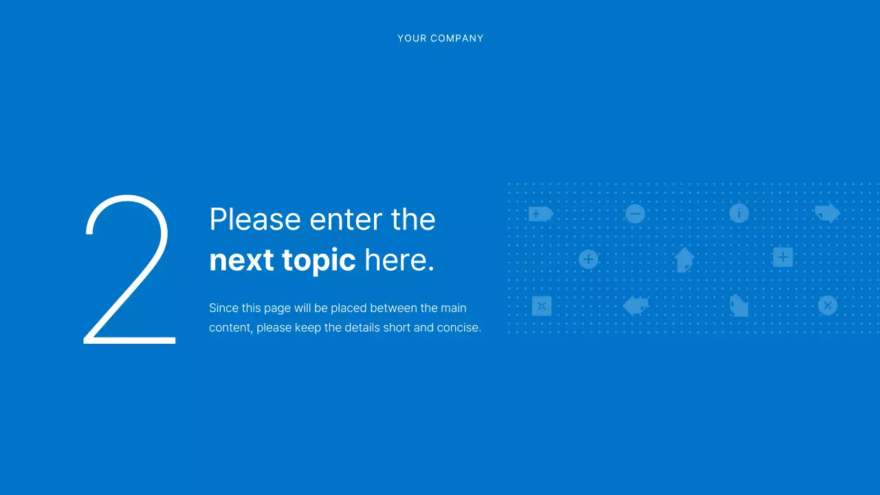 A simple blue and white business plan