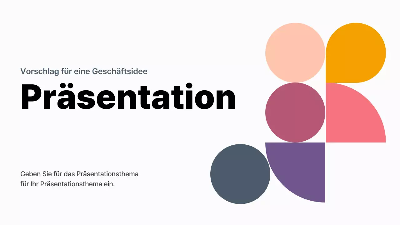 Ein moderner Ideenprozessbrief in Lila