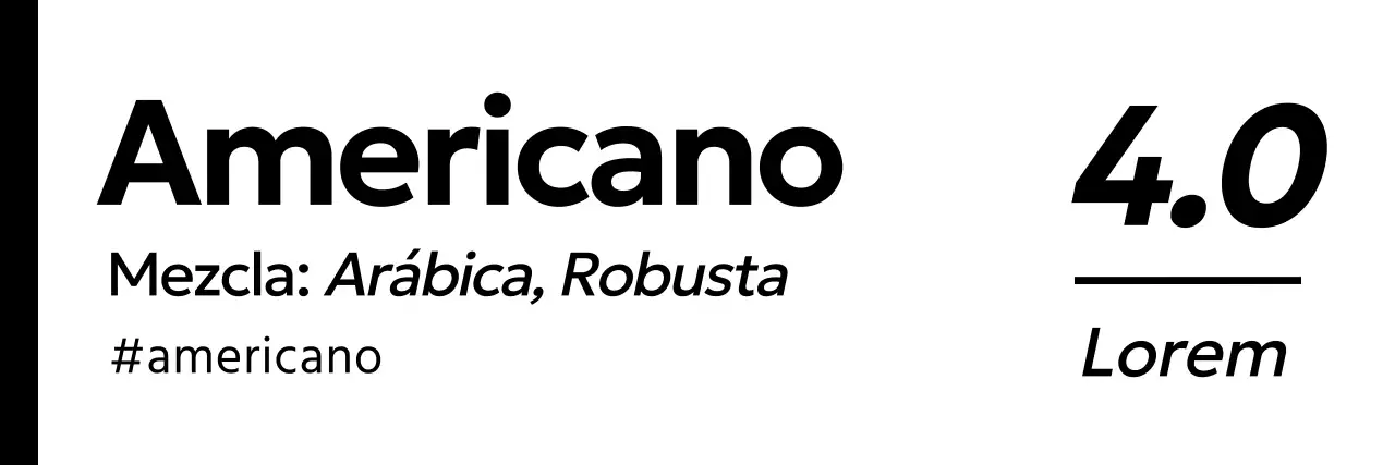 Bebidas y café modernos en blanco y negro