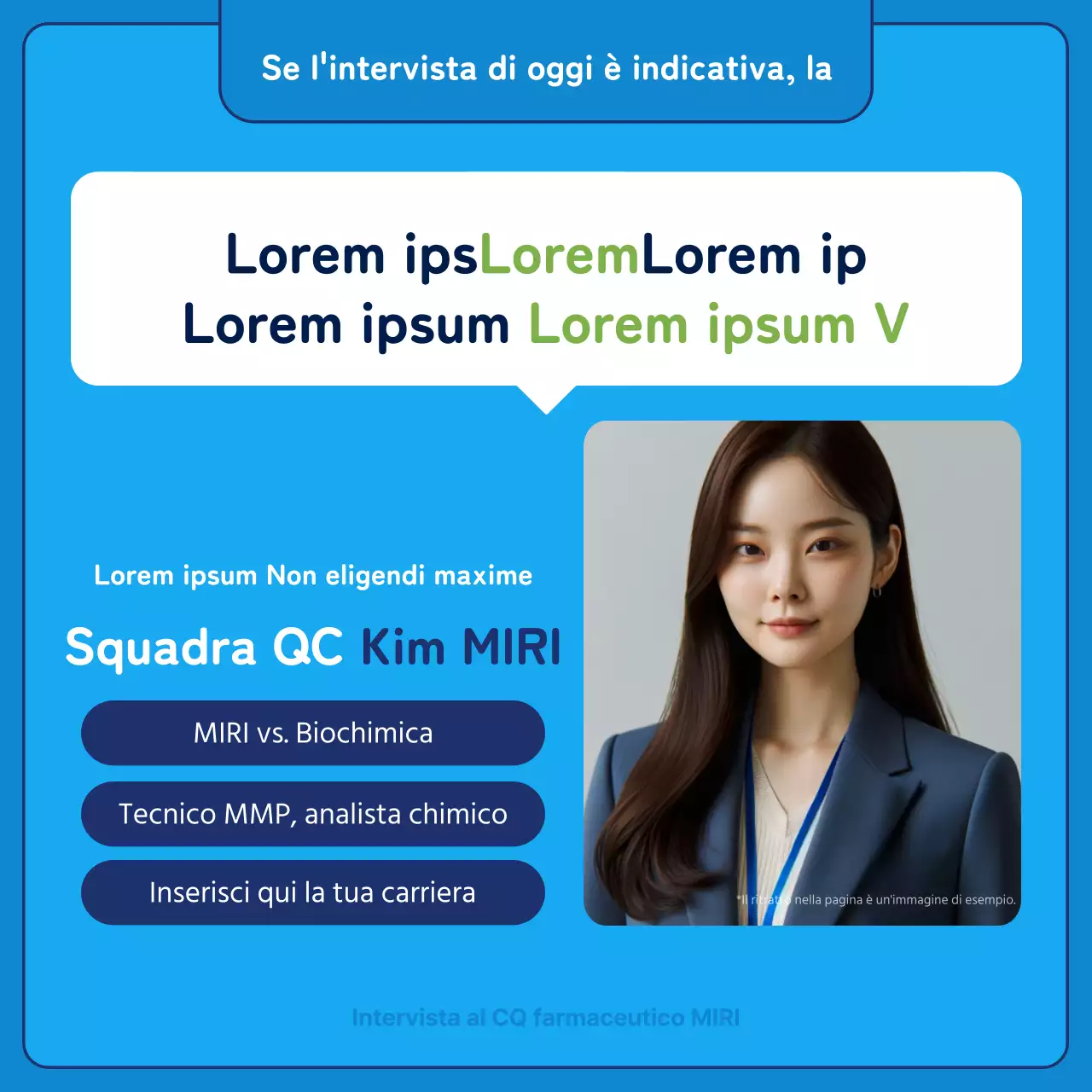 A proposito dell'intervista kitsch in blu e chartreuse