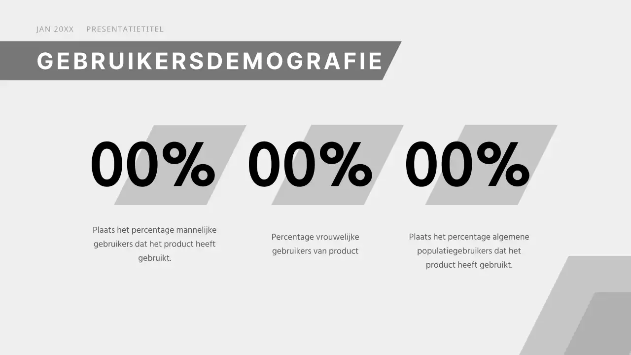 Zwart-wit modern zakelijk voorstel