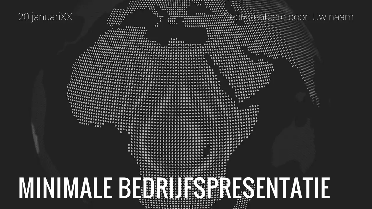 Minimalistisch zwart-wit bedrijfsrapport