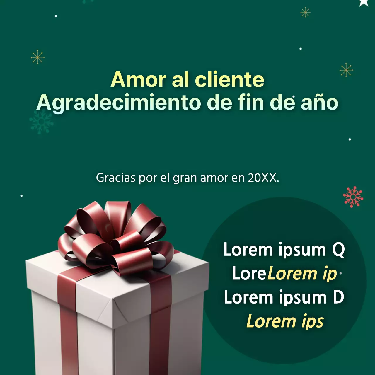 Promover en verde y rojo