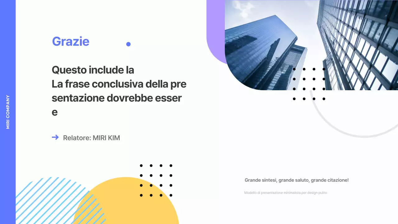 Relazione aziendale geometrica in blu e giallo