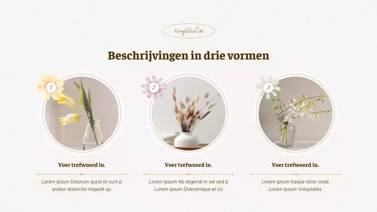 Luxe aquarel bloemen achtergrond voorstel in ivoor