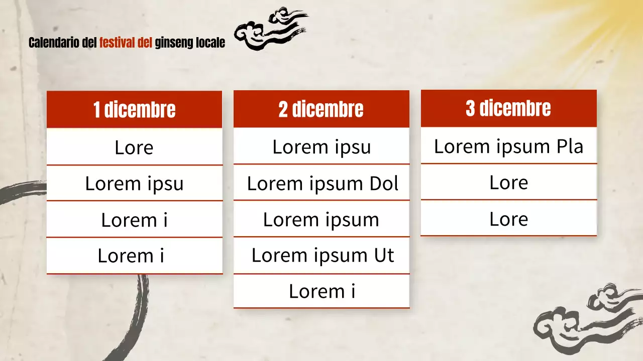 Guida alla tradizionale festa del ginseng rosso e beige